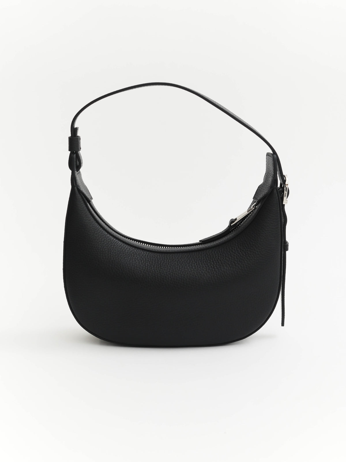 Friday Bag: Black Pebbled Leather