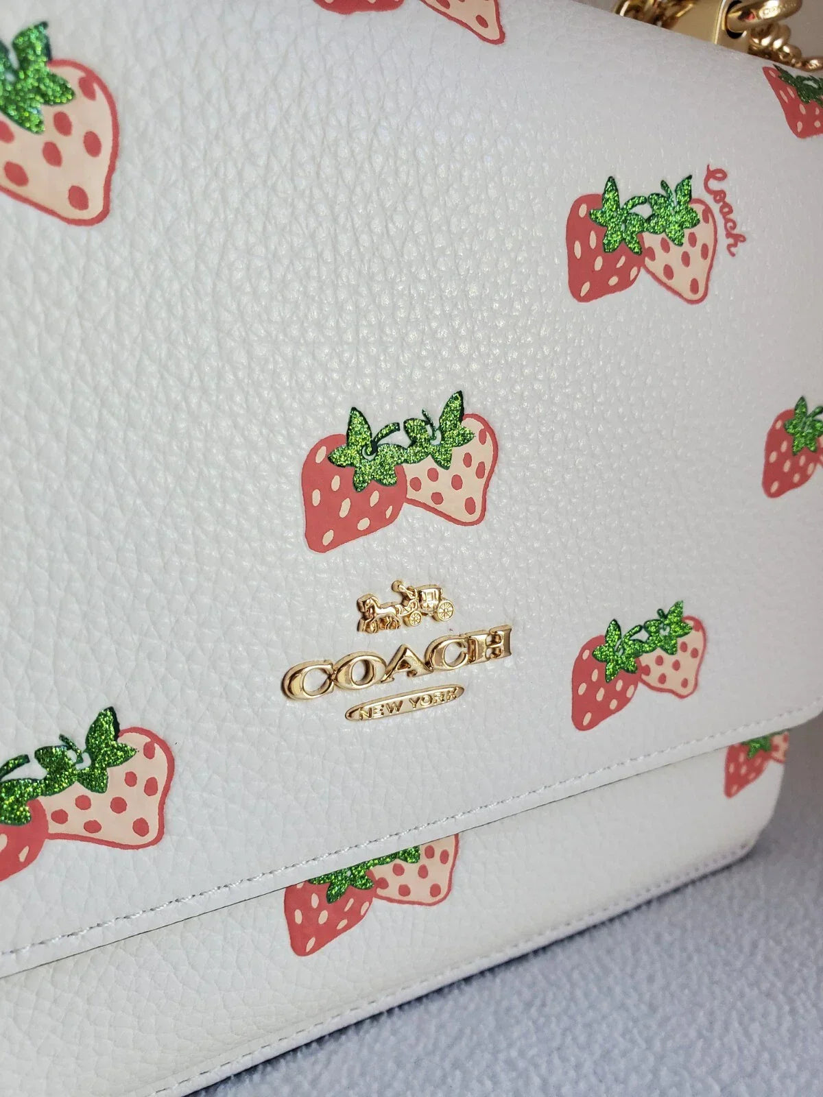 Coach Klare Crossbody With Strawberry Print