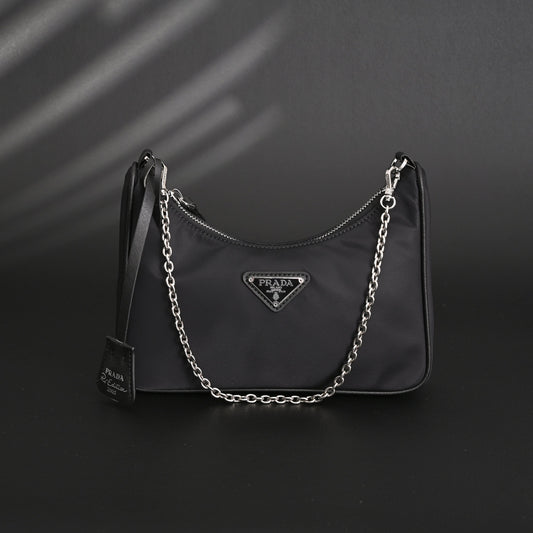 Prada Re-Edition 2005 Nylon Shoulder Bag – Black