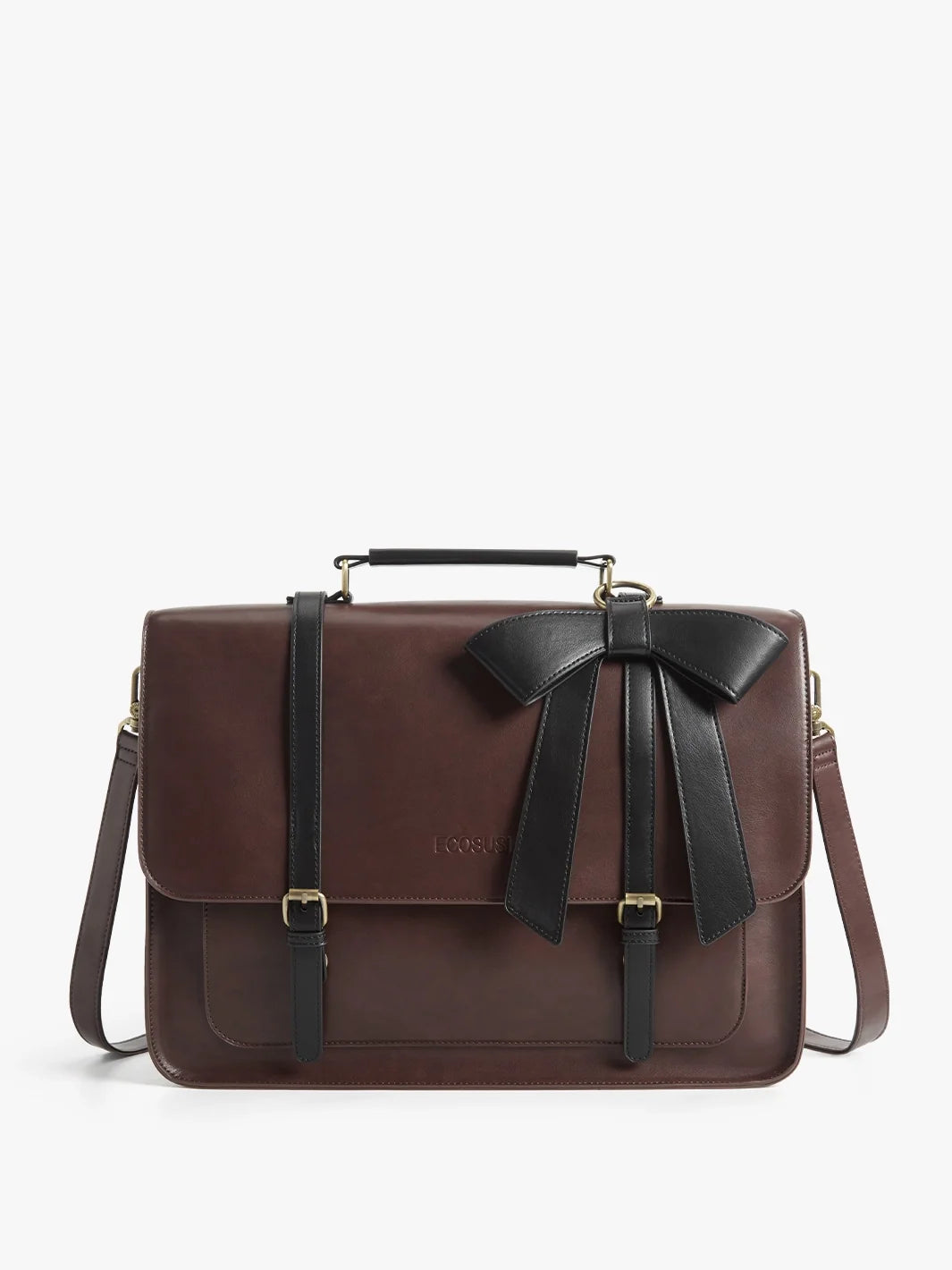 Cocoa Truffle Ecosusi Classic Bow Briefcase
