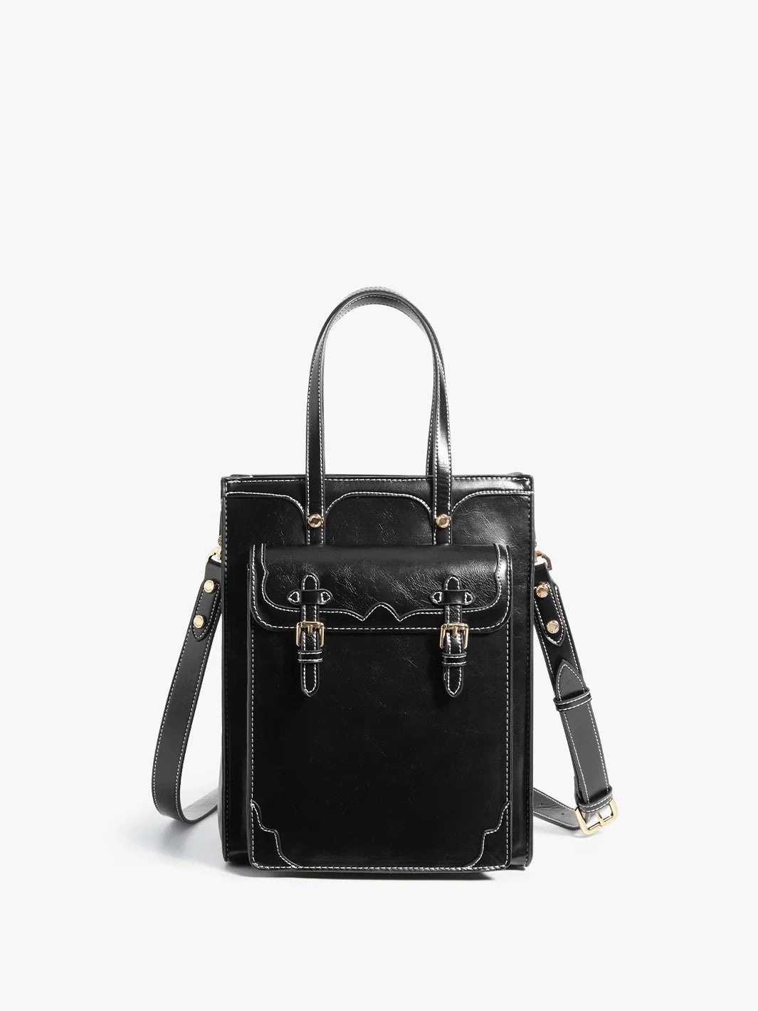 Evelyn Retro PU Leather Tote