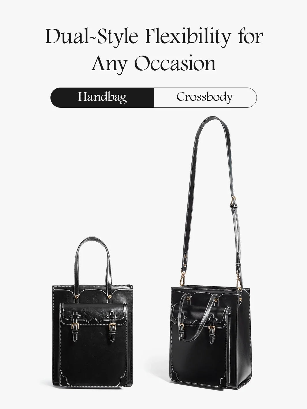 Evelyn Retro PU Leather Tote