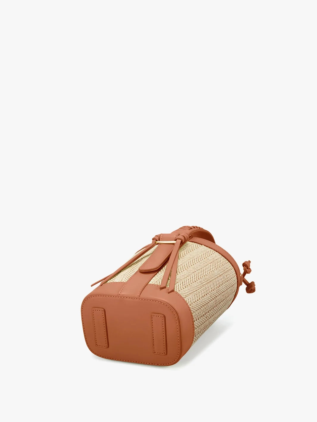 Marina Raffia Straw Bucket Bag