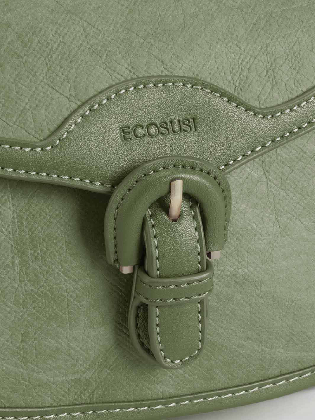 Evelina Washable Paper Vintage Saddle Crossbody